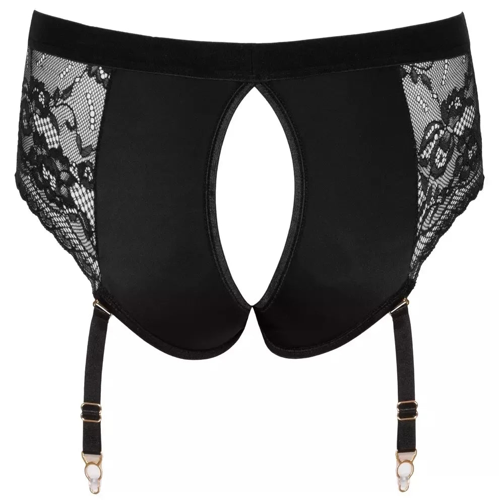 Bad Kitty Susp-Panty S – elegantiškos diržinės kelnaitės su reguliuojamais dirželiais