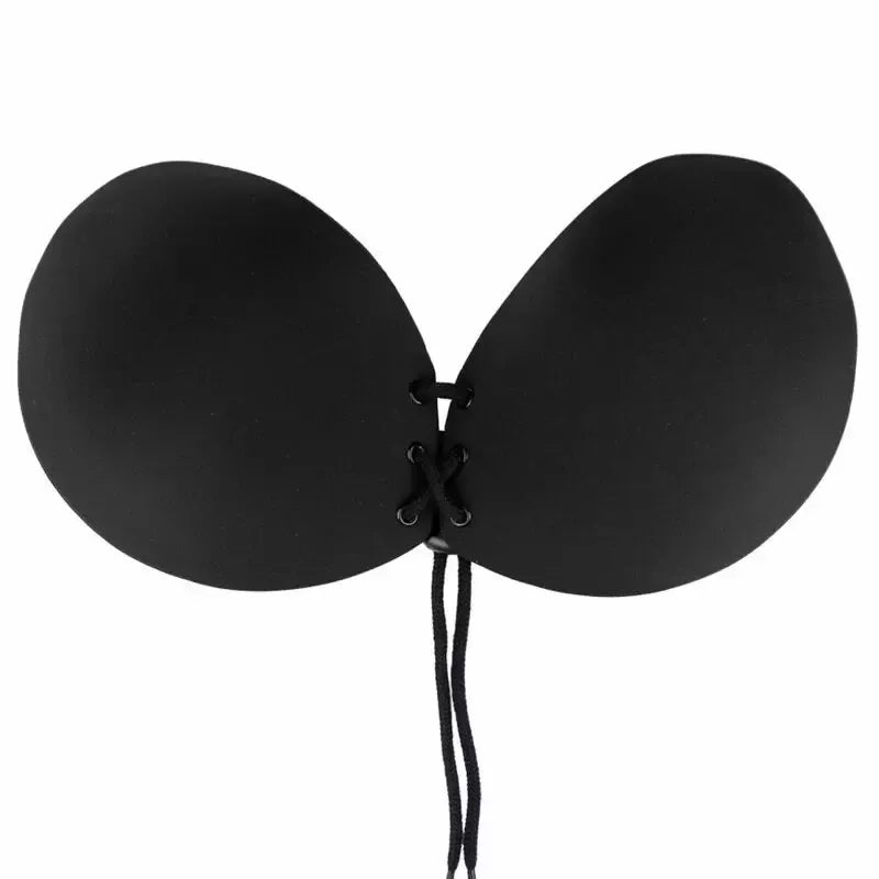 Bye Bra Round Lace-It lipni liemenėlė, juoda, E kaušelis – nematomas sprendimas be petnešėlių