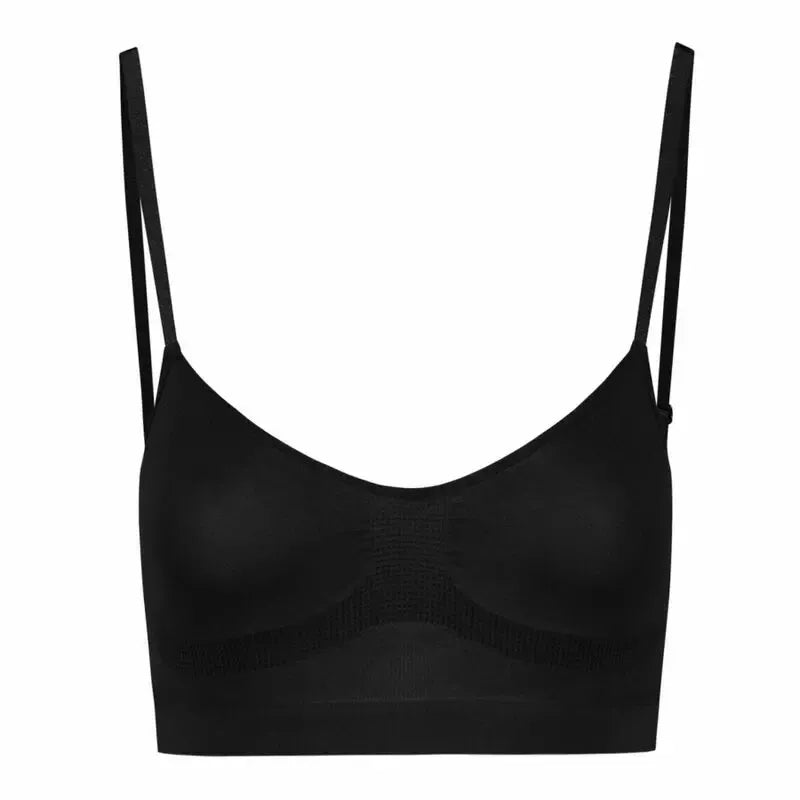 Bye Bra Seamless Medium Control Bra juoda M - Formuojantys komforto drabužiai