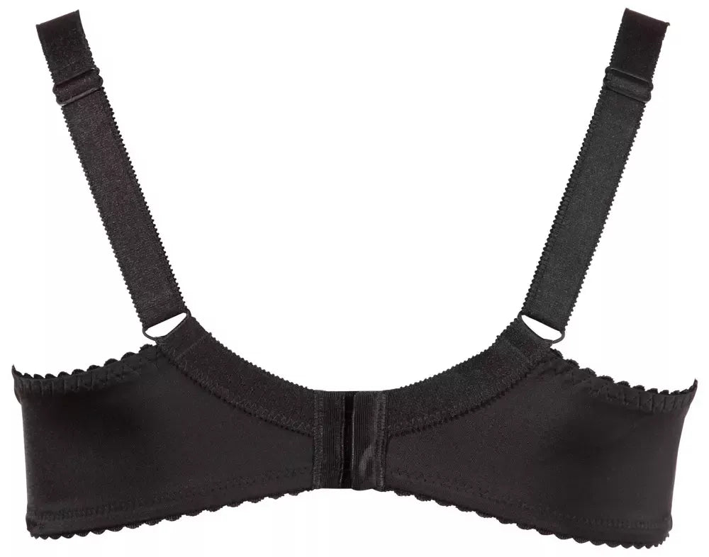 Cottelli Collection juoda atvira liemenėlė 95D su reguliuojama atrama