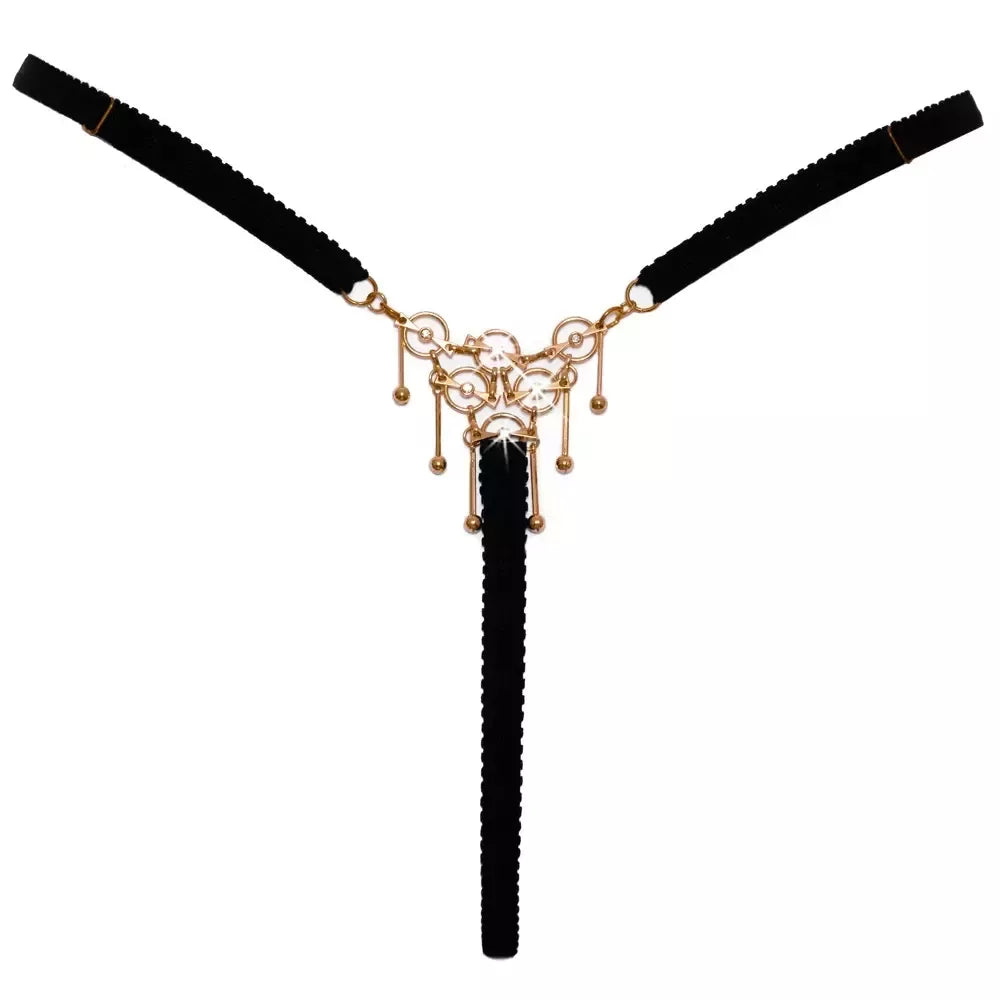 Cottelli LINGERIE stygos S-L reguliuojamos su baltojo aukso spalvos dekoracija