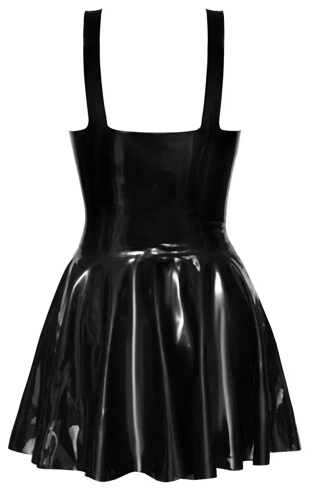 LateX Mini Dress Black S – klasikinė siaurėjanti latekso suknelė