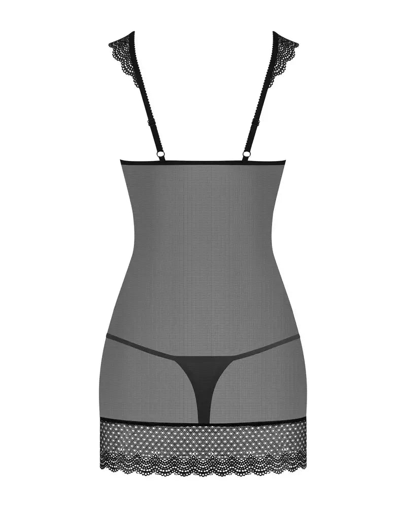 Obsessive OBS Chemise S/M – elegantiški nėriniai, reguliuojamas prigludimas