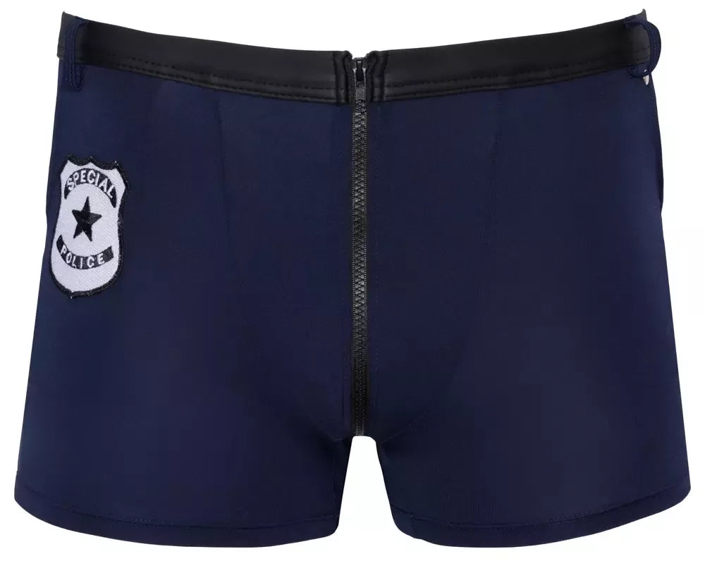 Svenjoyment Boxer Briefs Police Style tamsiai mėlynos spalvos, dydis M, patogaus prigludimo