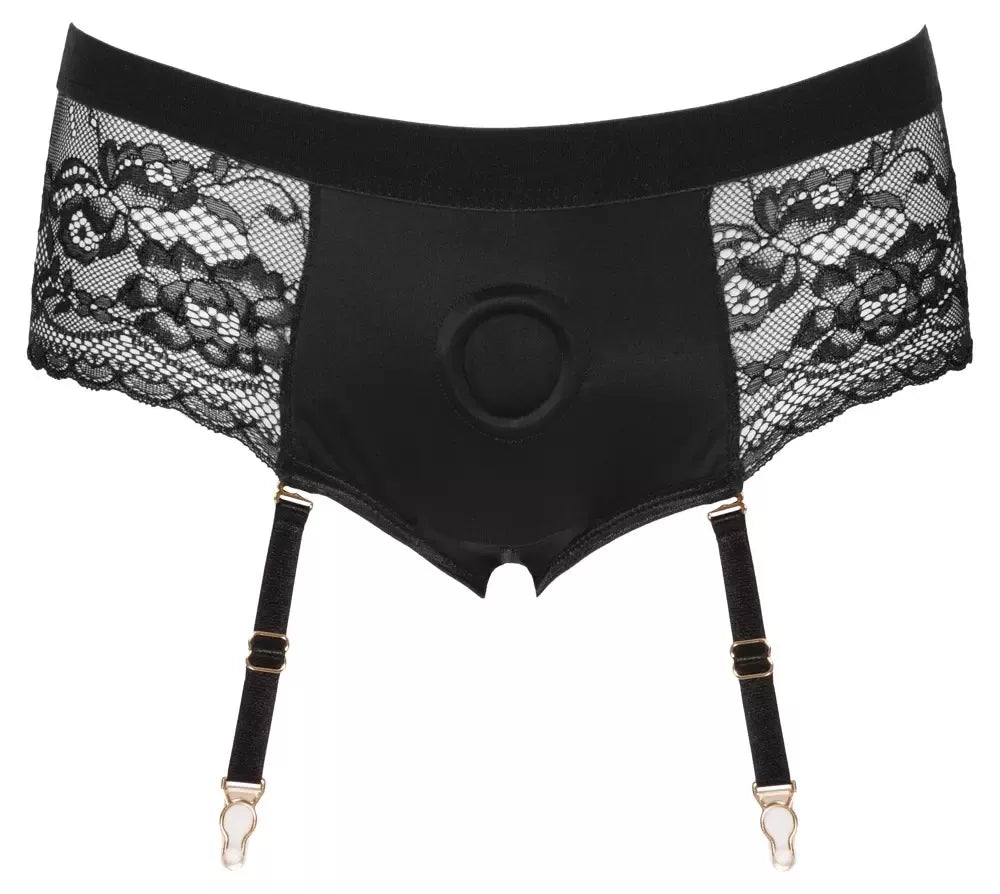 Bad Kitty Susp-Panty S – elegantiškos diržinės kelnaitės su reguliuojamais dirželiais