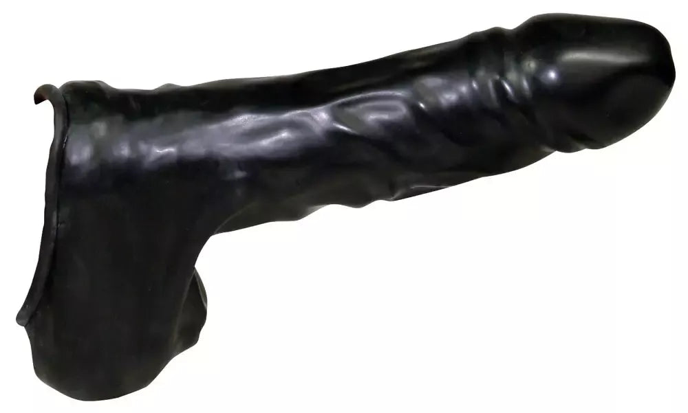 Be Bizarre Undercover Juoda Lateksinė Anatominė Įvorė 22 cm