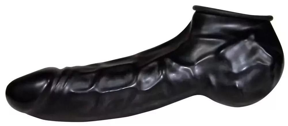 Be Bizarre Undercover Juoda Lateksinė Anatominė Įvorė 22 cm