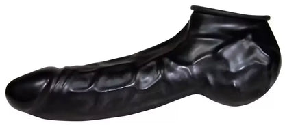 Be Bizarre Undercover Juoda Lateksinė Anatominė Įvorė 22 cm
