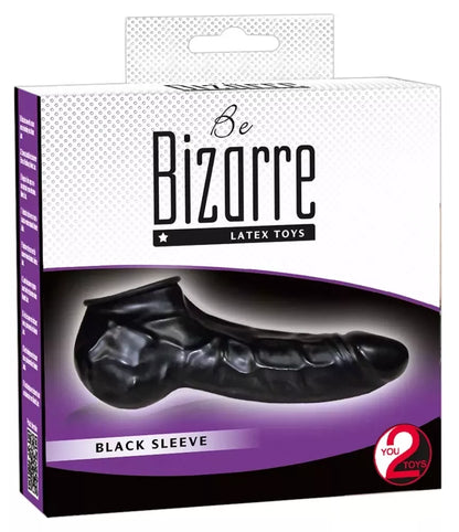 Be Bizarre Undercover Juoda Lateksinė Anatominė Įvorė 22 cm