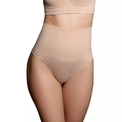 Bye Bra besiūlės formuojančios kelnaitės su dirželiu ir aukštu liemeniu, smėlio spalvos, XL dydis Comfort Fit