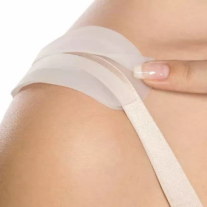 Bye Bra Cushion Strap Pads skaidrūs silikoniniai patogumo ir atramos paminkštinimai petnešėlėms - 1 pora