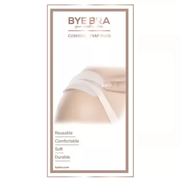 Bye Bra Cushion Strap Pads skaidrūs silikoniniai patogumo ir atramos paminkštinimai petnešėlėms - 1 pora