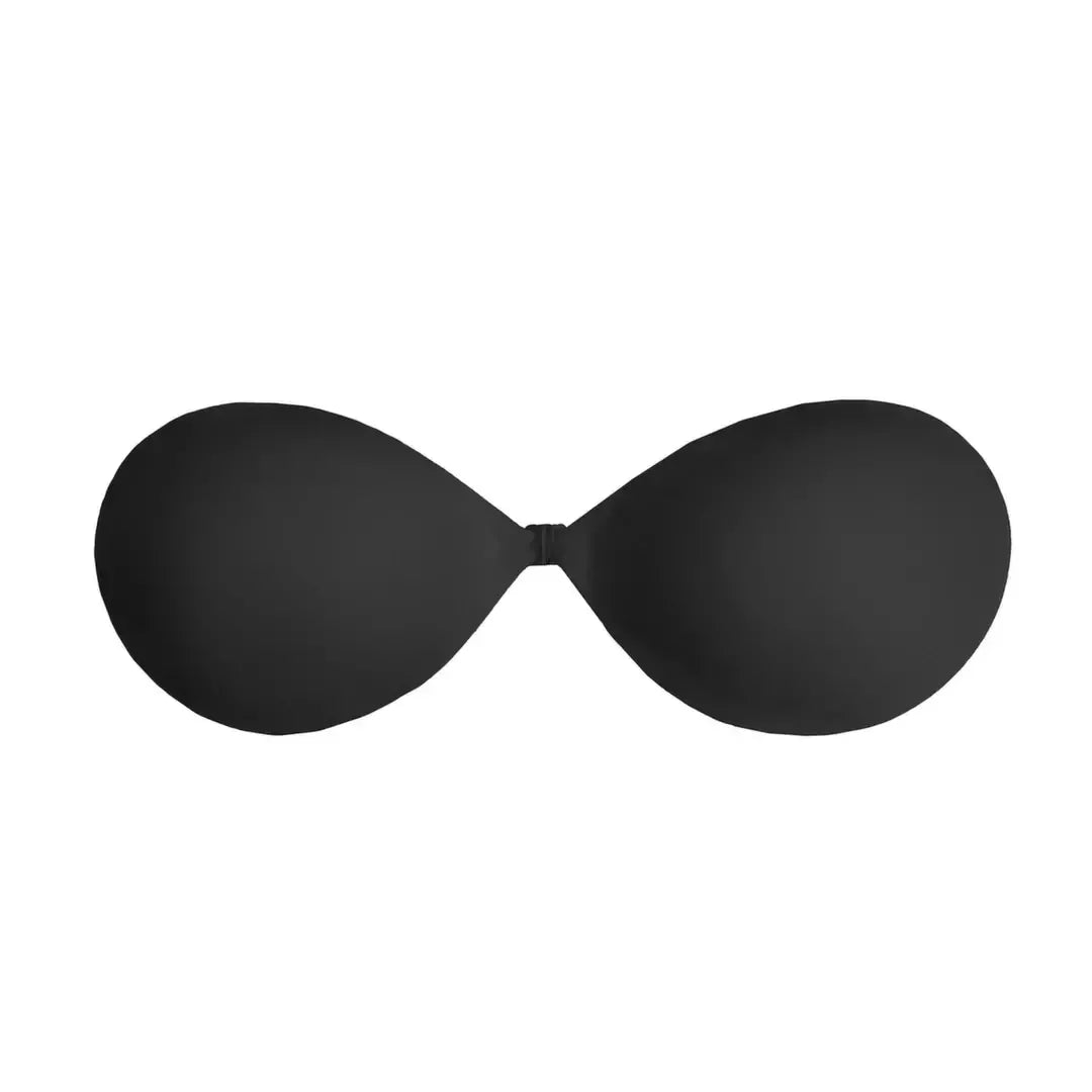 Bye Bra Invisible Adhesive Bra, A dydžio, juoda – daugkartinio naudojimo, odą primenanti apdaila
