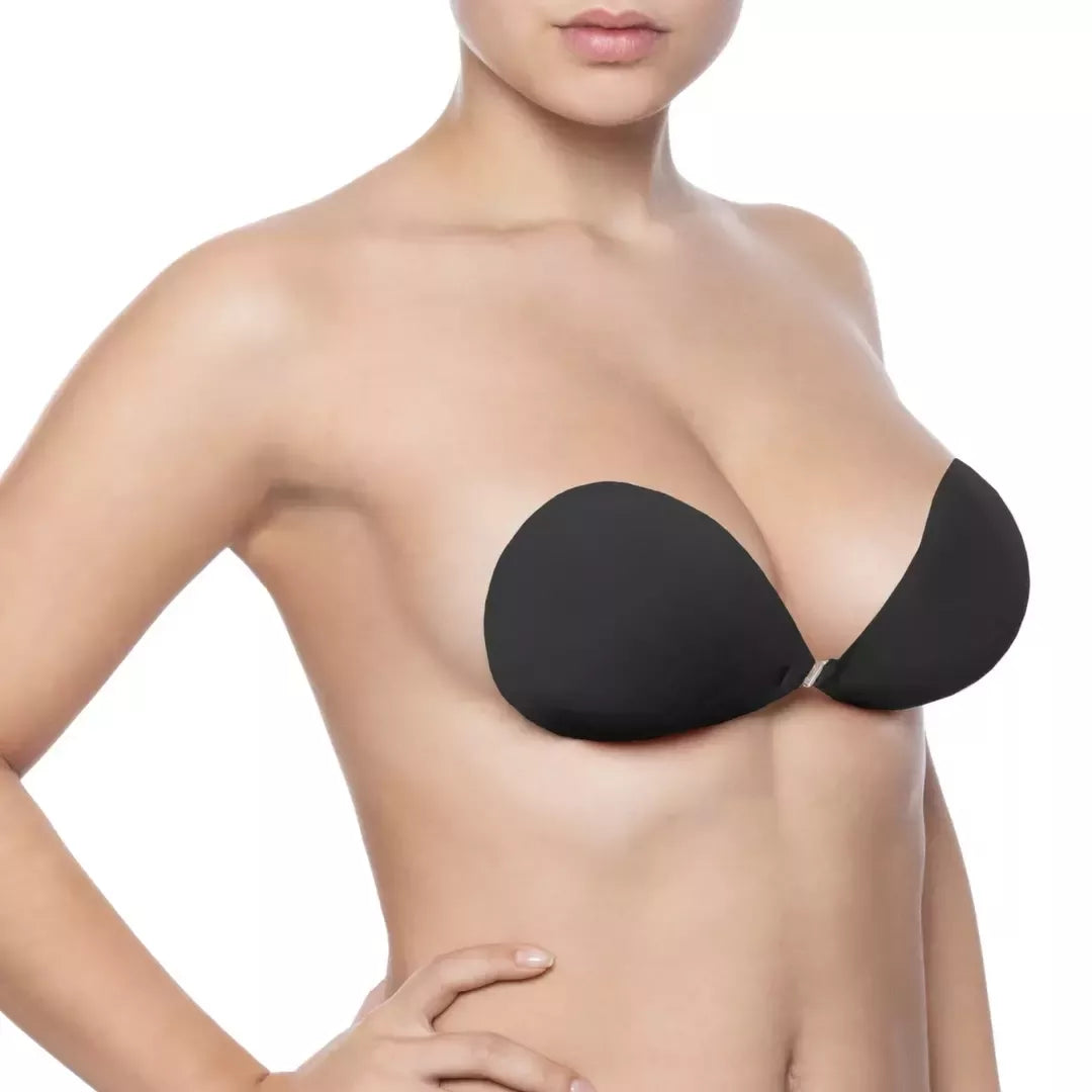 Bye Bra Invisible Bra Cup B Black – daugkartinio naudojimo sprendimas be petnešėlių