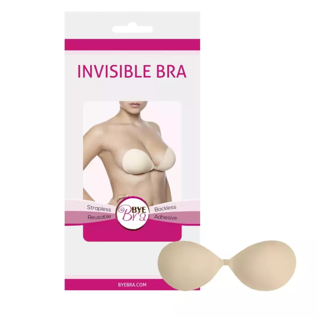 Bye Bra Invisible Bra Cup C Nude – lipni atrama drabužiams be petnešėlių
