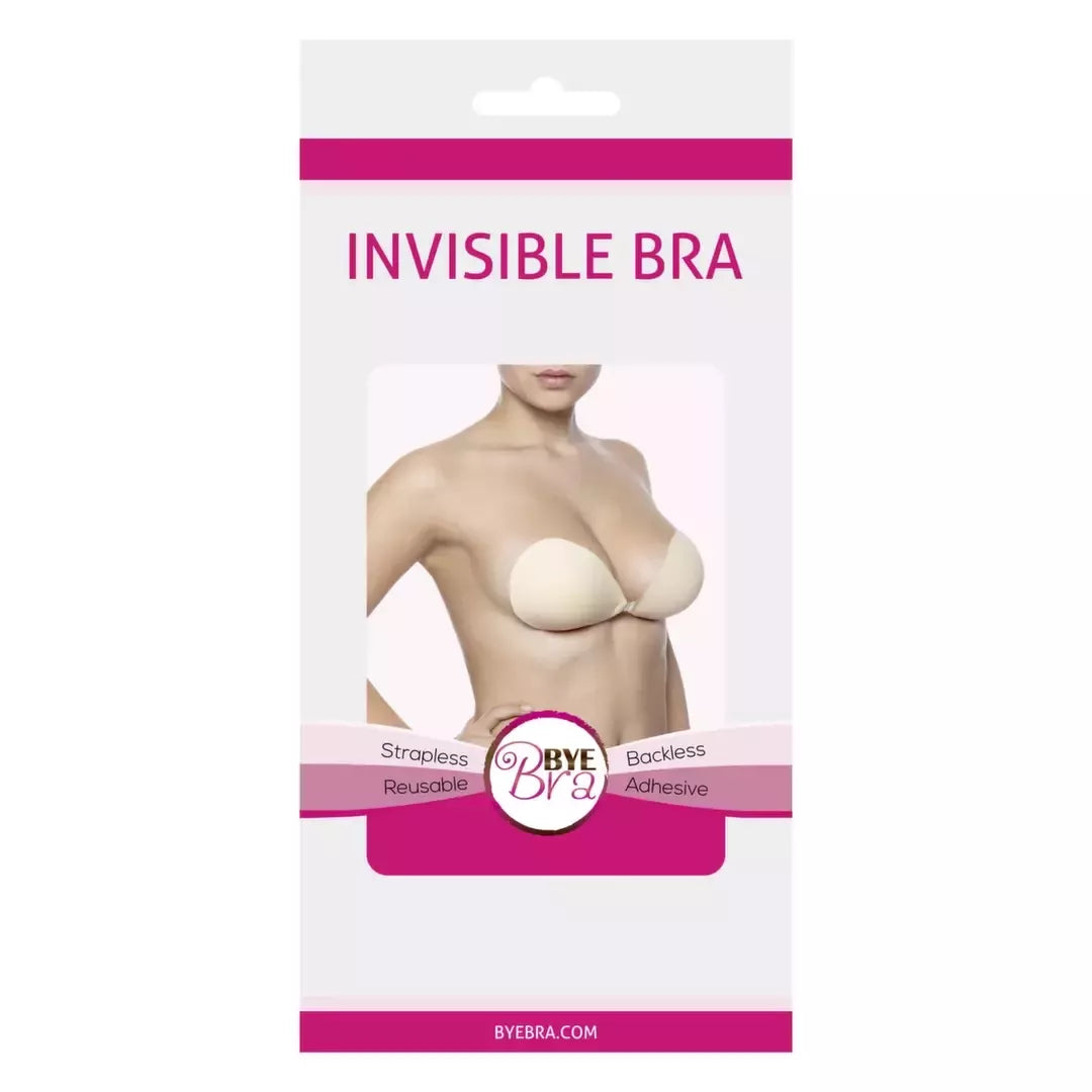 Bye Bra Invisible Bra Cup C Nude – lipni atrama drabužiams be petnešėlių