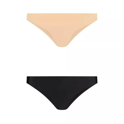 Bye Bra Invisible Brazilian Briefs Nude & Black XL 2-Pack besiūlės