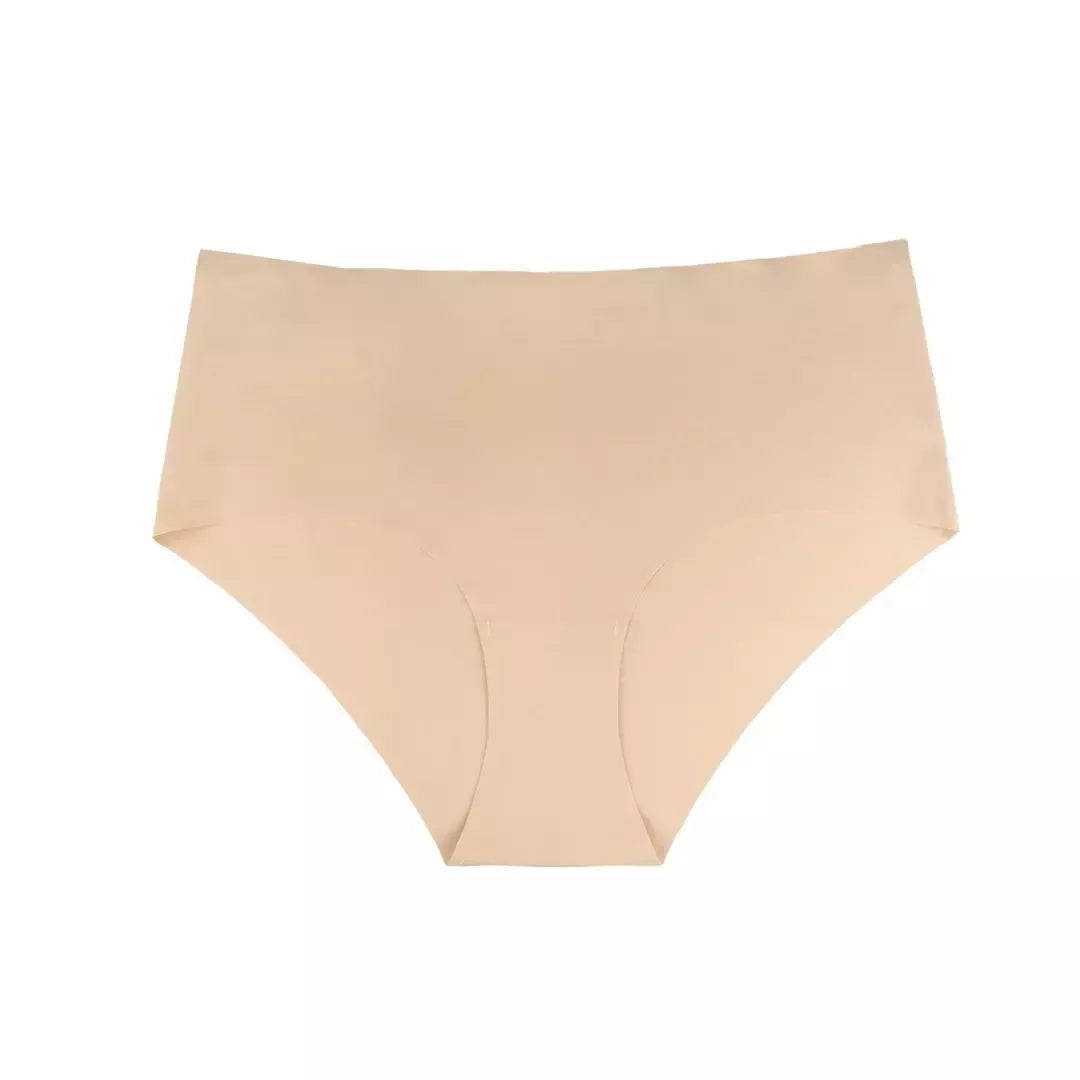 Bye Bra Invisible High Brief XL dviguba pakuotė kūno ir juodos spalvos, patogus prigludimas