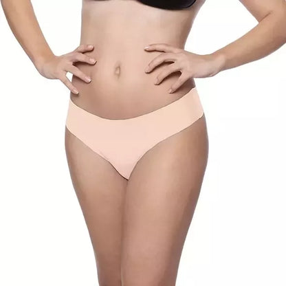 Bye Bra Invisible Thong Set Nude & Black M – besiūlių kelnaičių-stringų rinkinys