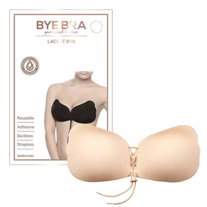 Bye Bra Lace-It liemenėlė, C kaušelis, kūno spalvos – reguliuojama liemenėlė be petnešėlių