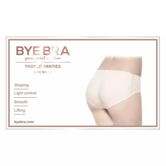 Bye Bra Low Waist Padded Panties S Nude – formuojantys apatinukai