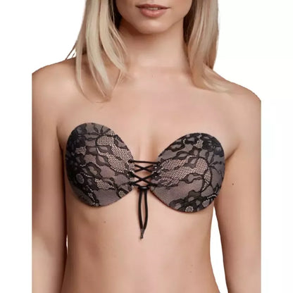 Bye Bra Round Lace-it lipni liemenėlė, E kaušelis – su nėrinių raštais, daugkartinė
