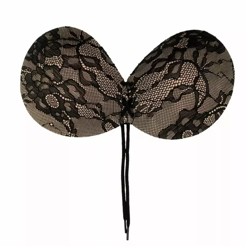 Bye Bra Round Lace-it lipni liemenėlė, E kaušelis – su nėrinių raštais, daugkartinė