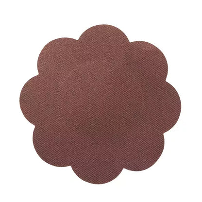Bye Bra satininiai spenelių dangteliai rudi, XL dydžio – Nematomi, hipoalerginiai, 8 cm