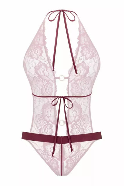 Christine Body Basic Instinct nėriniuotas bodis su auksinėmis detalėmis S/M