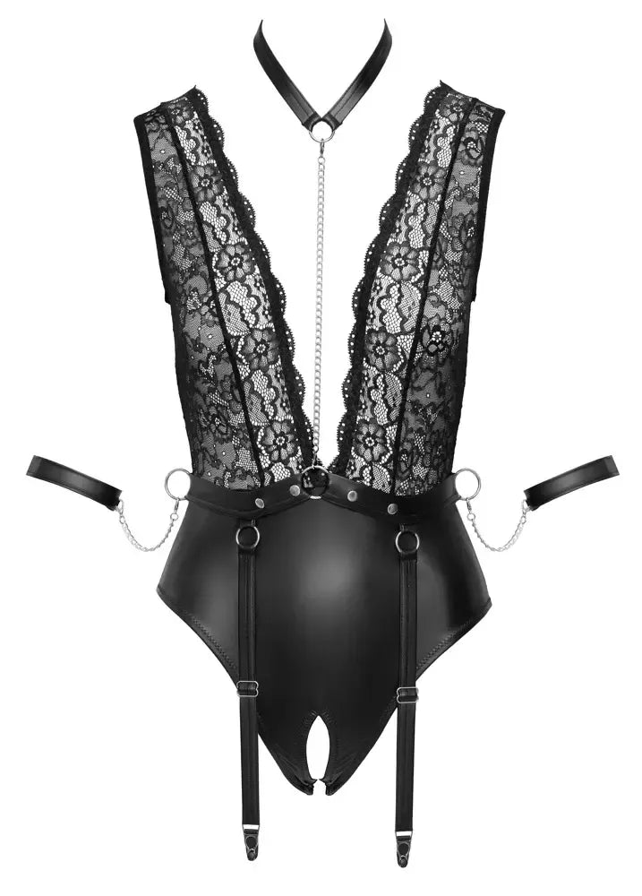 Cottelli Bondage Body L – nėriniai ir matiškumas, reguliuojama suvaržymo sistema