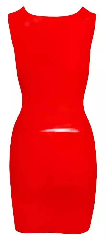 Cottelli Collection latekso suknelė, raudona, 2XL – klasikinis berankovis dizainas