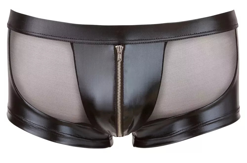„Cottelli Collection Men’s Powernet“ vyriškos kelnaitės su „wet look“ detalėmis, dydis M
