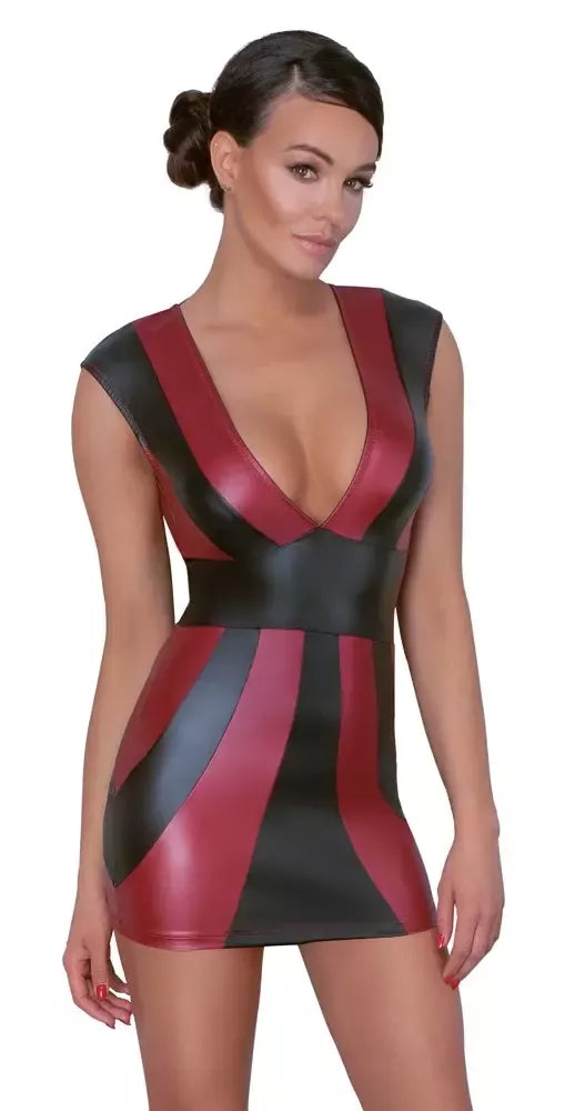 „Cottelli Collection“ PARTY suknelė raudona/juoda XL – prigludusio matinio stiliaus