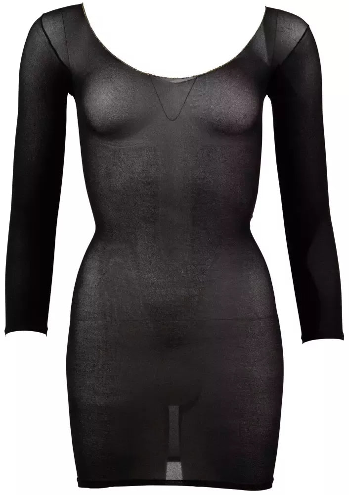 Cottelli Collection permatoma nailoninė mini suknelė su aukso detalėmis S-L