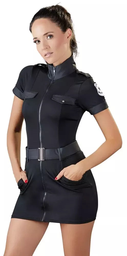 Cottelli Collection policijos pareigūnės suknelė L, tamprus audinys, matinės detalės