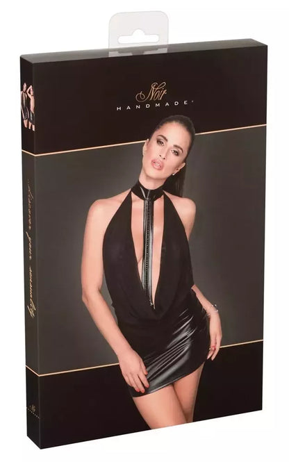 Cottelli Collection Power Wet Look permatoma suknelė, M dydis, blizgi juoda spalva