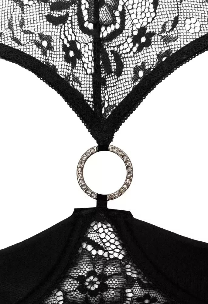 Cottelli Collection Shelf Bra komplektas 85B/L su nėriniais ir dekoratyviniu žiedu