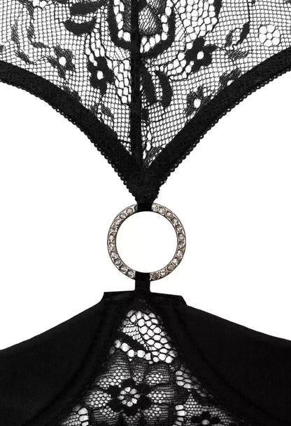 Cottelli Collection Shelf Bra komplektas 85B/L su nėriniais ir dekoratyviniu žiedu