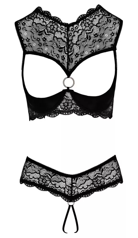 Cottelli Collection Shelf Bra komplektas 85B/L su nėriniais ir dekoratyviniu žiedu