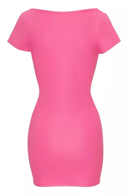 Cottelli Collection suknelė, ryškiai rožinė, XL – blizgi aptempta proginė suknelė