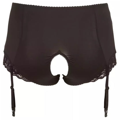 Cottelli Collection Suspender Briefs XL su nėrinių detalėmis, juodos