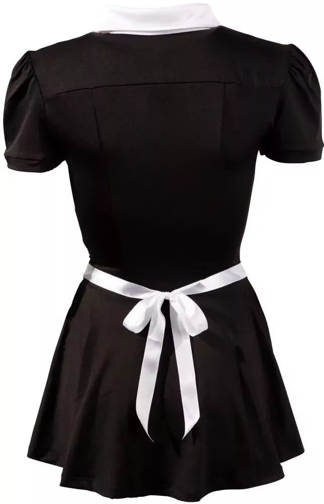 Cottelli Collection tarnaitės stiliaus suknelė XL su prijuoste, juoda ir balta