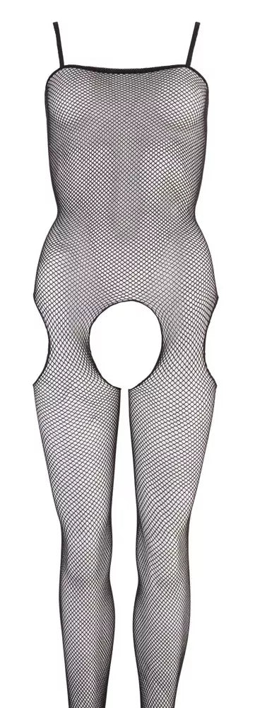Cottelli Collection tinklinis bodis S/M, juodas, poliamido tinklelis