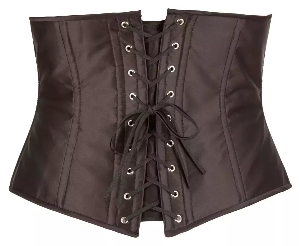 Cottelli Collection Underbust Corset XL, juodas, medvilninis pamušalas