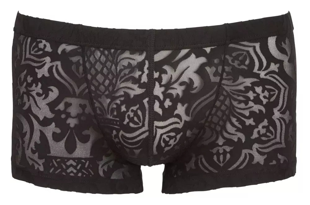Cottelli Collection vyriškos kelnaitės L dydžio, permatomos su raštais, juodos spalvos