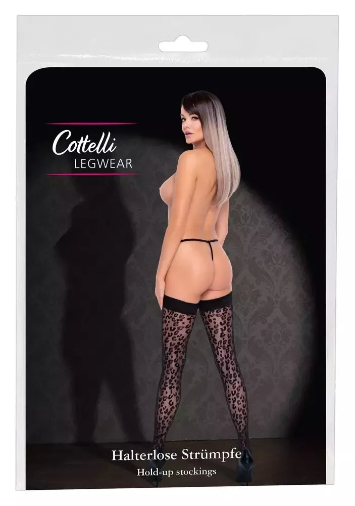 „Cottelli Legware Leo“ kojinės virš kelių 30 den, leopardo raštas