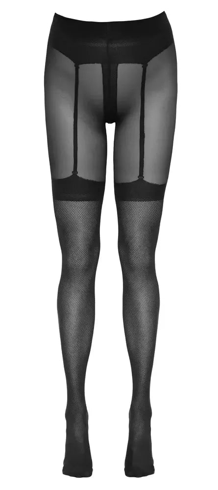 „Cottelli Legwear“ tinklinės pėdkelnės be klyno su integruotu diržu, 30 denų