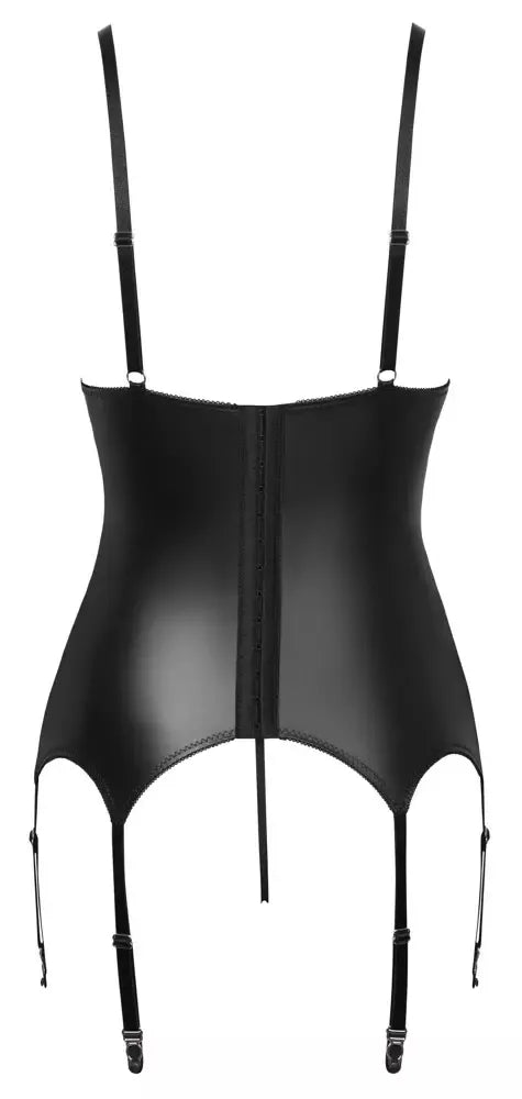 Cottelli Lingerie baskų komplektas, violetiniai nėriniai, juoda, M, reguliuojamos petnešėlės