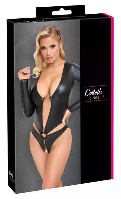Cottelli Lingerie ilgarankovis bodžis, matinis juodas, dydis L
