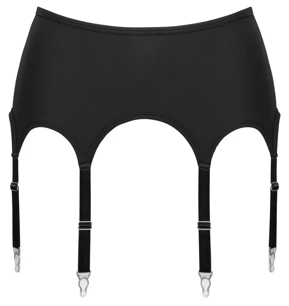Cottelli Lingerie keliaraiščio diržas, matinis juodas, 8 dirželiai, dydis M